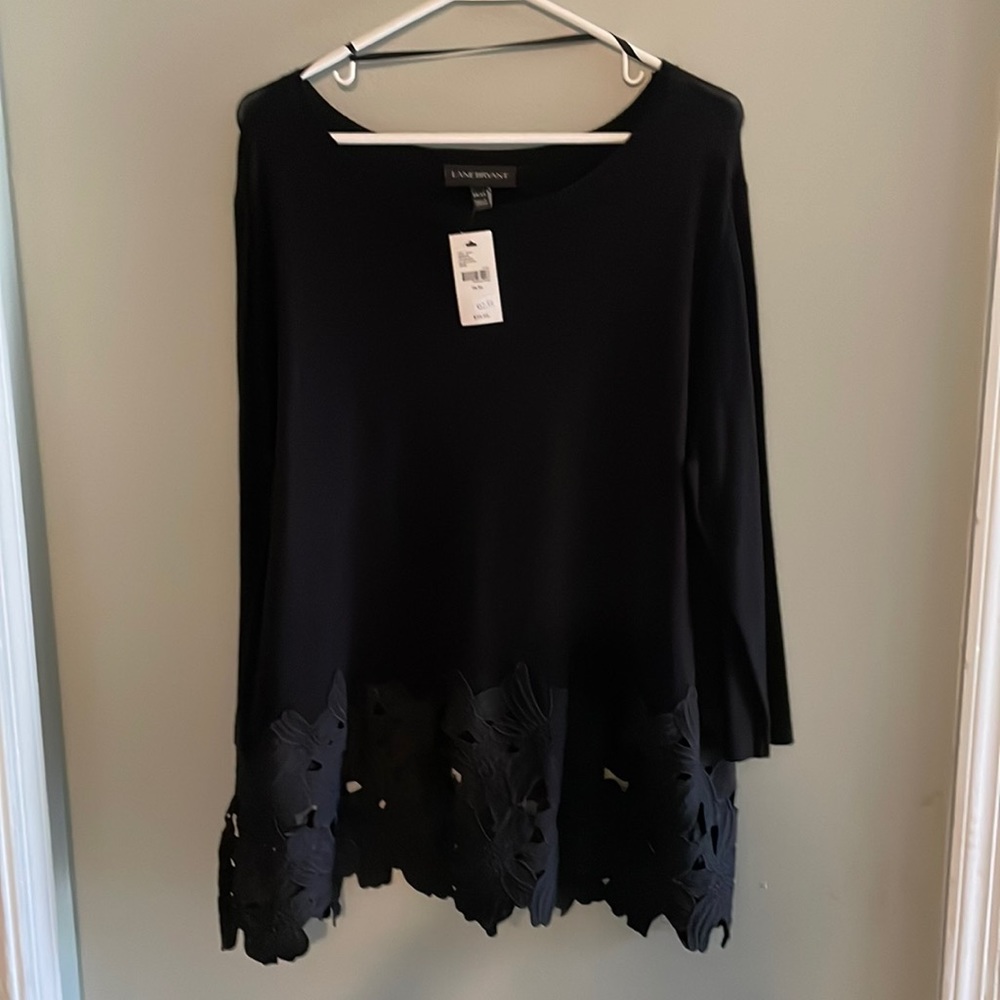 Black dressy sweater with detail